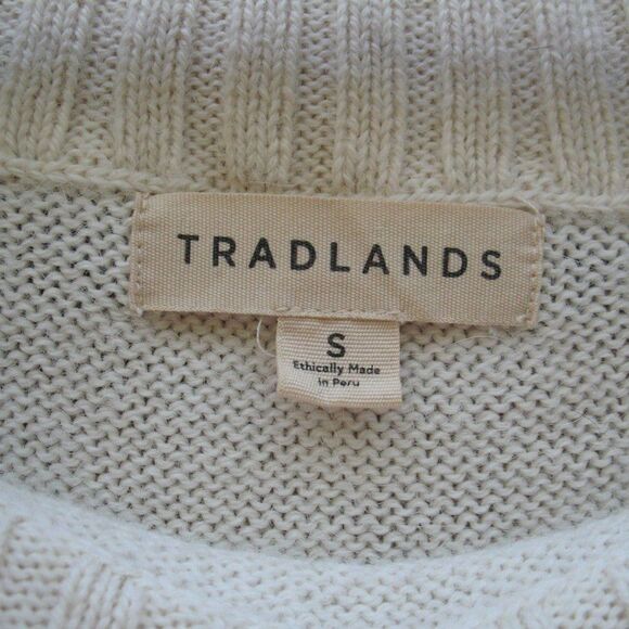 Tradlands Off White Alpaca Wool Blends Sweater - Picture 8 of 8